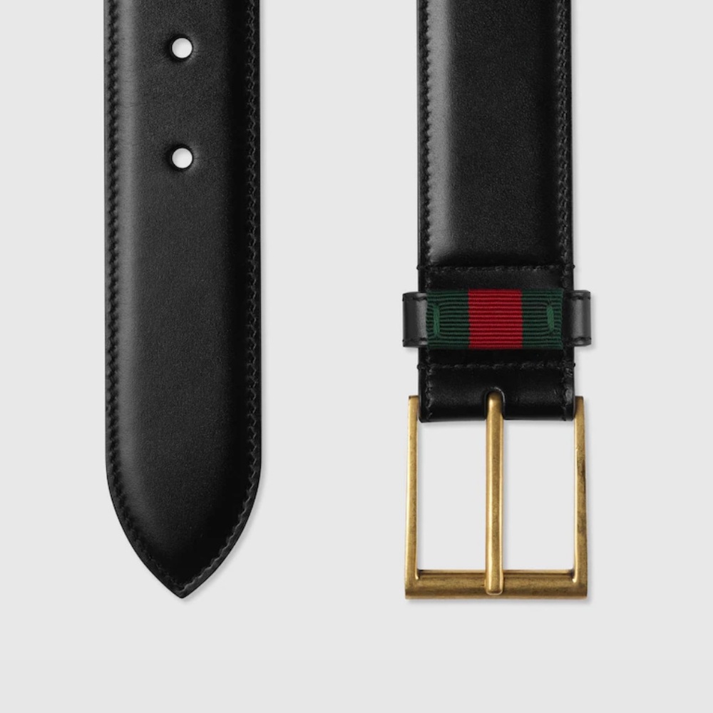 🌟NWT🌟 MENS LEATHER GUCCI BELT SIZE: GUCCI 100 - Picture 2 of 12